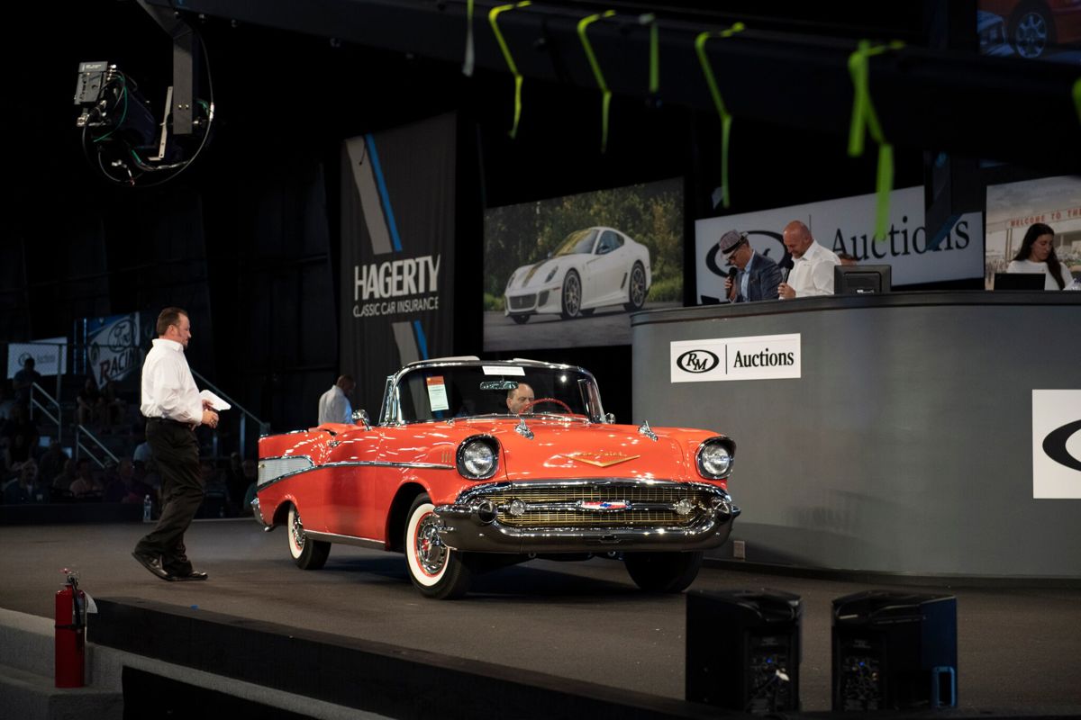1957 Chevrolet Bel Air Convertible offered at RM Auctions’ Auburn Spring live auction 2019